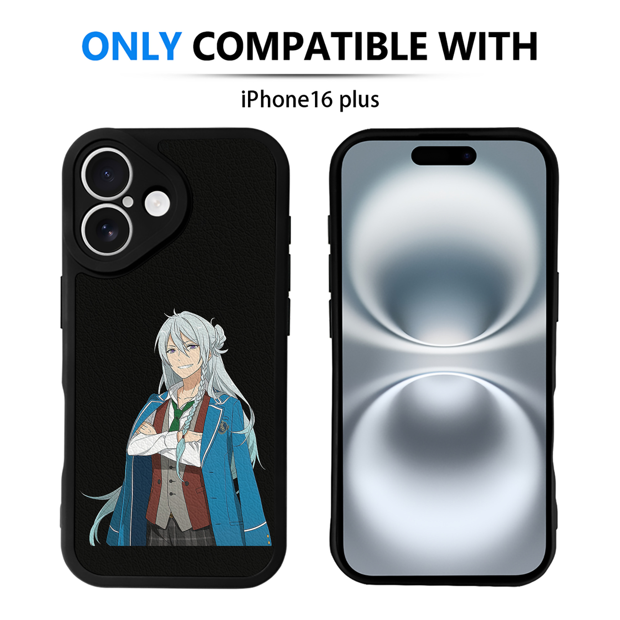 （画像用） あんさんぶるスターズ! Ensemble Stars 【iPhone 16シリーズ対応】シリコンスマホケース（レザー調） 材質：シリコン